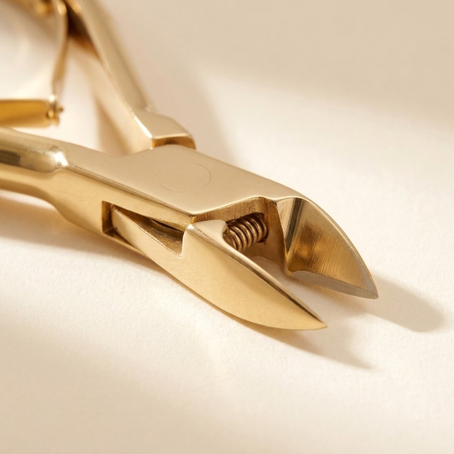 Cuticle Nipper — blade tips and joint detail