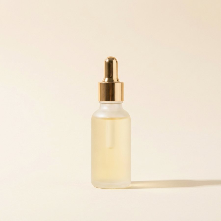 Nail & Cuticle Oil — frosted dropper bottle with gold cap, full product