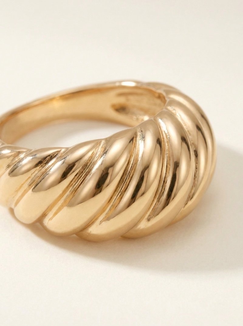 Signature Gold Ring — texture detail