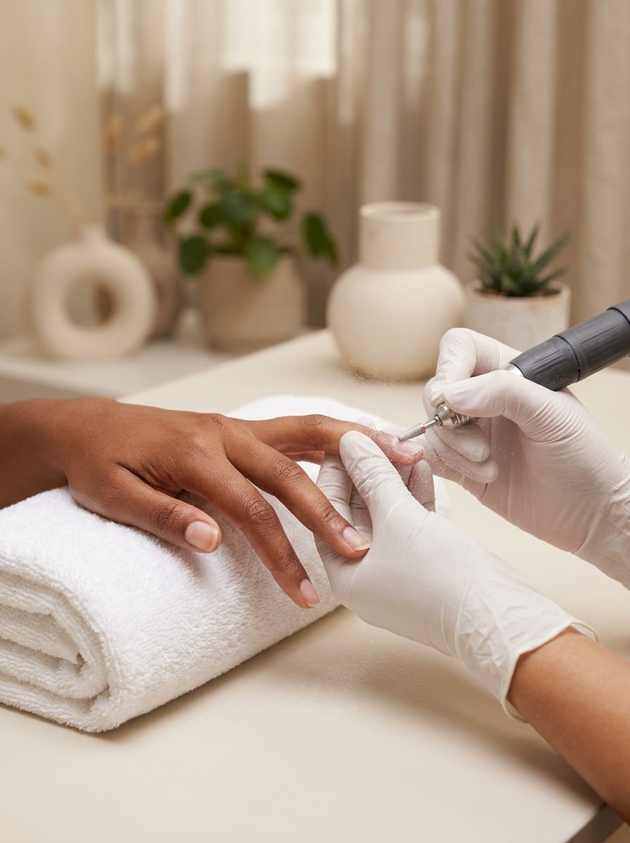 Healthy natural nails after builder gel removal