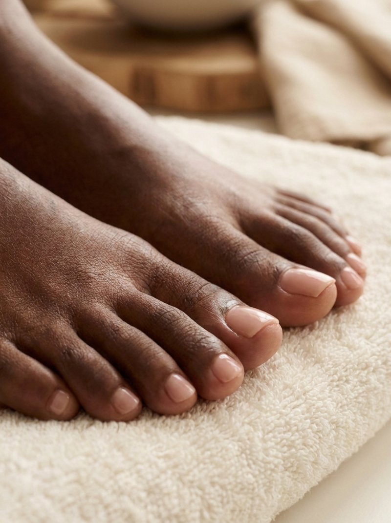 Russian prep pedicure — toe detail